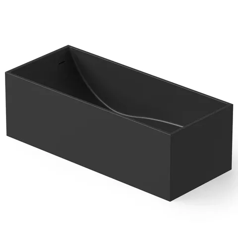 DEA DESIGN Modern Ванна отдельностоящая 180x76xh58 см, материал: Solid Surface искуственный камень, цвет: Black №16
