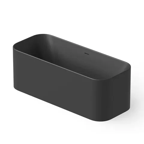 DEA DESIGN Soul Ванна отдельностоящая 170x70xh60 см, материал: Solid Surface искуственный камень, цвет: Black №16