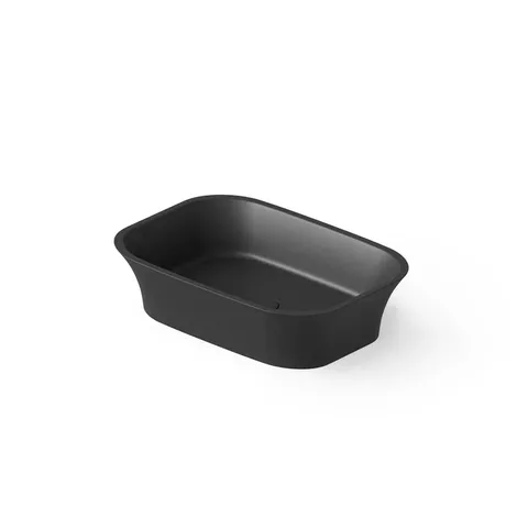 DEA DESIGN Washbasins Раковина настольная 55x38xh14 см, материал: Solid Surface искуственный камень, цвет: Black №16