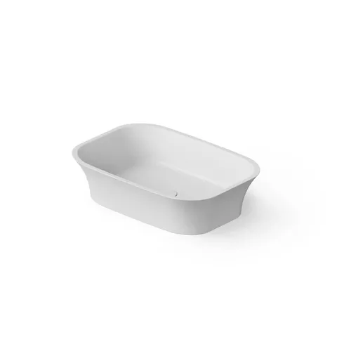 DEA DESIGN Washbasins Раковина настольная 55x38xh14 см, материал: Solid Surface искуственный камень, цвет: White №18