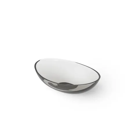 DEA DESIGN Washbasins Раковина настольная 55x38xh15 см, материал: Glasstech прозрачная смола, цвет: Smoky Black R4