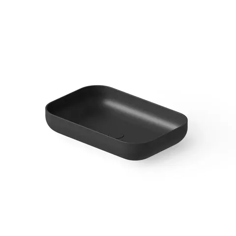 DEA DESIGN Washbasins Раковина настольная 58x38xh12 см, материал: Solid Surface искуственный камень, цвет: Black №16