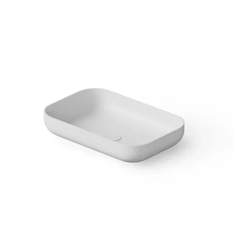 DEA DESIGN Washbasins Раковина настольная 58x38xh12 см, материал: Solid Surface искуственный камень, цвет: White №18