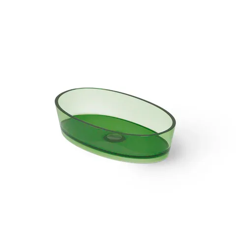 DEA DESIGN Washbasins Раковина настольная 60x35xh14 см, материал: Glasstech прозрачная смола, цвет: Emerald R3