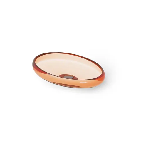 DEA DESIGN Washbasins Раковина настольная 60x40xh11,2 см, материал: Glasstech прозрачная смола, цвет: Sunset R1