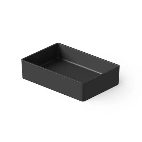 DEA DESIGN Washbasins Раковина настольная 60x40xh14,5 см, материал: Solid Surface искуственный камень, цвет: Black №16