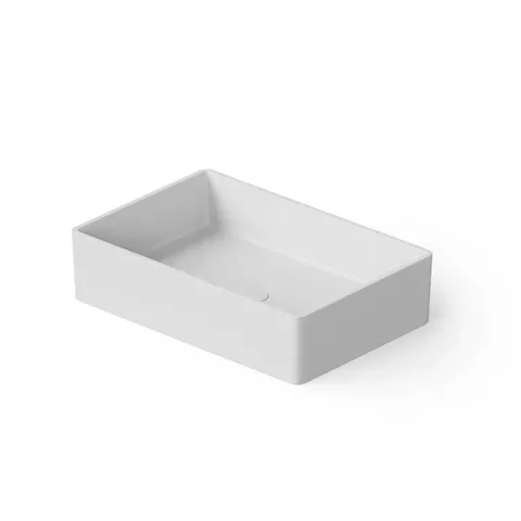 DEA DESIGN Washbasins Раковина настольная 60x40xh14,5 см, материал: Solid Surface искуственный камень, цвет: White №18