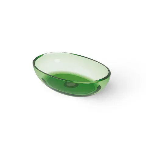 DEA DESIGN Washbasins Раковина настольная 60x40xh15,5-14,5 см, материал: Glasstech прозрачная смола, цвет: Emerald R3