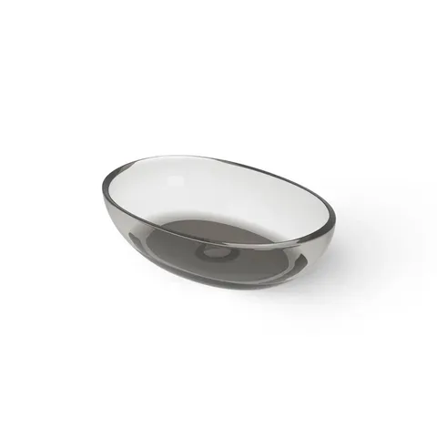 DEA DESIGN Washbasins Раковина настольная 60x40xh15,5-14,5 см, материал: Glasstech прозрачная смола, цвет: Smoky Black R4