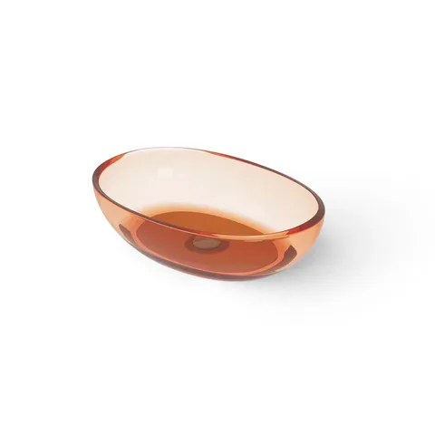 DEA DESIGN Washbasins Раковина настольная 60x40xh15,5-14,5 см, материал: Glasstech прозрачная смола, цвет: Sunset R1