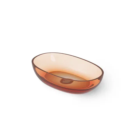 DEA DESIGN Washbasins Раковина настольная 60x36xh14 см, материал: Glasstech прозрачная смола, цвет: Sunset R1