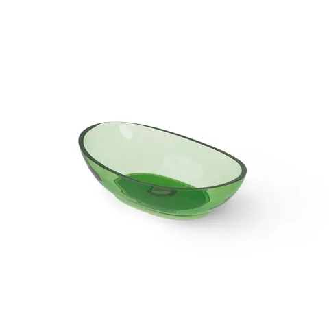 DEA DESIGN Washbasins Раковина настольная 60x35xh16 см, материал: Glasstech прозрачная смола, цвет: Emerald R3