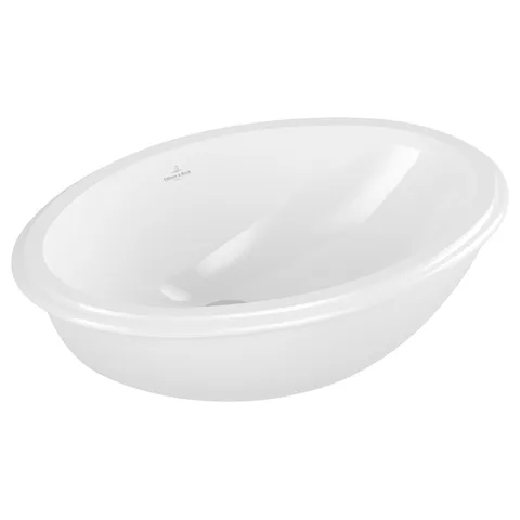 Villeroy&Boch Evana Раковина встраиваемая под столешницу 500*350*220мм, с переливом, крепеж включен, цвет альпийский белый