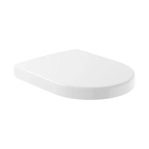 Villeroy&Boch Subway 2.0 Сиденье для унитаза с микролифтом, цвет белый/нержавеющая сталь