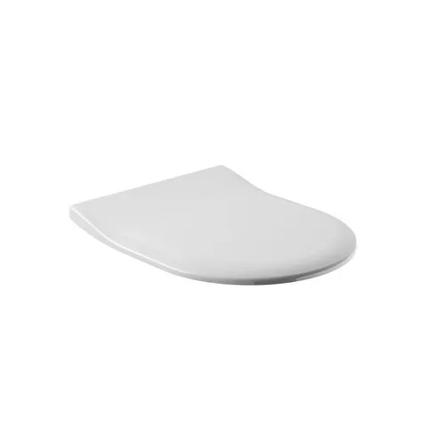 Villeroy&Boch Avento Сиденье для унитаза с микролифтом, тонкое, цвет белый/нержавеющая сталь