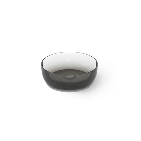 DEA DESIGN Washbasins Раковина настольная 40x40xh14 см, материал: Glasstech прозрачная смола, цвет: Smoky Black R4