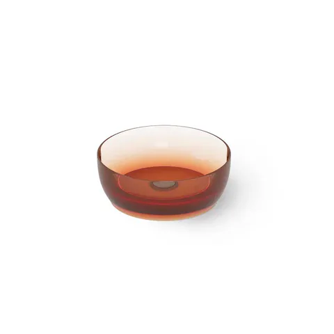 DEA DESIGN Washbasins Раковина настольная 40x40xh14 см, материал: Glasstech прозрачная смола, цвет: Sunset R1