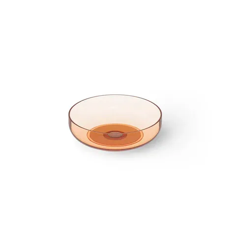 DEA DESIGN Washbasins Раковина настольная 40x40xh12 см, материал: Glasstech прозрачная смола, цвет: Sunset R1