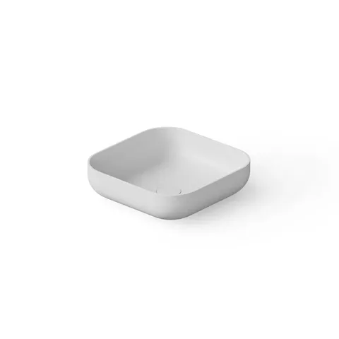 DEA DESIGN Washbasins Раковина настольная 40x40xh12 см, материал: Solid Surface искуственный камень, цвет: White №18