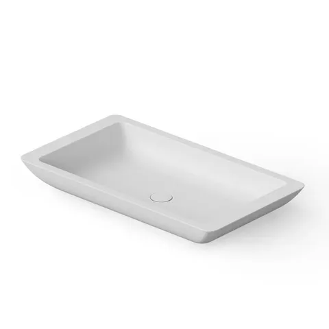 DEA DESIGN Washbasins Раковина настольная 80x45xh10,5 см, материал: Solid Surface искуственный камень, цвет: White №18