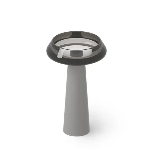 DEA DESIGN Washbasins Раковина напольная 54,5x54,5xh90 см, материал: Glasstech прозрачная смола, цвет: Smoky Black R4