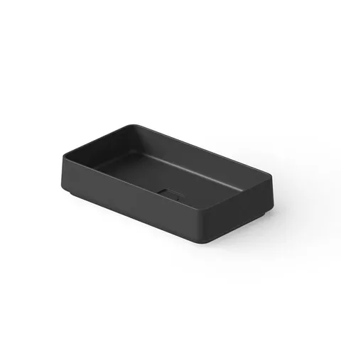 DEA DESIGN Washbasins Раковина настольная 58x34xh12 см, материал: Solid Surface искуственный камень, цвет: Black №16
