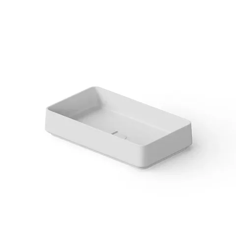 DEA DESIGN Washbasins Раковина настольная 58x34xh12 см, материал: Solid Surface искуственный камень, цвет: White №18