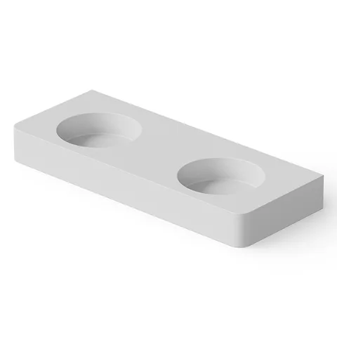 DEA DESIGN Washbasins Раковина настольная 120x48xh14 см, материал: Solid Surface искуственный камень, цвет: White №18