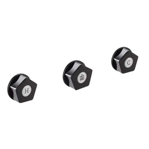 Newform ParkLE Комплект смесителя для душа с перекл. на 3 потока, с подключением на 1/2”,  цвет:  хром + черный матовый