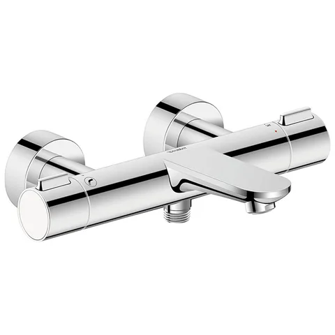 Duravit Wave Термостат для ванны наружный монтаж, S-подключение,  выключатель/переключатель, хром