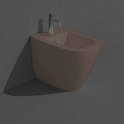 SIMAS JUNIPER  Биде напольное 53,5x370xh42см, с 1 отв. для смесителя,  цвет moka matt