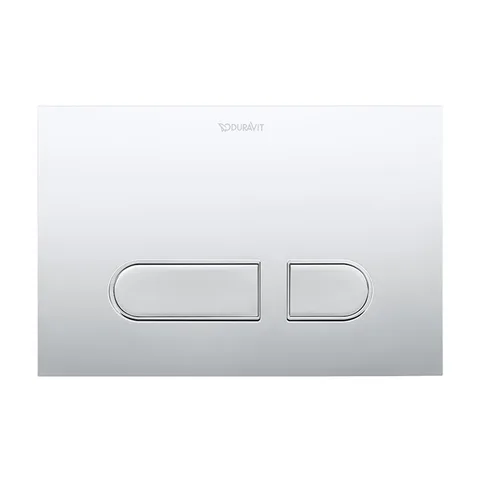 Duravit Клавиша смыва A1, для унитаза, из пластика,  двойной смыв. механический, хром (Спец.цена из наличия)