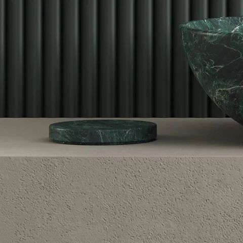 DEA DESIGN Marble Мыльница из  мрамора настольный h20 D140 мм , цвет SG Stone Green