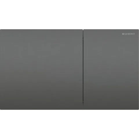 Geberit Sigma70 Клавиша для двойного смыва, квадратная: черный хром / Матированный, легкоочищ. покр., B=25см