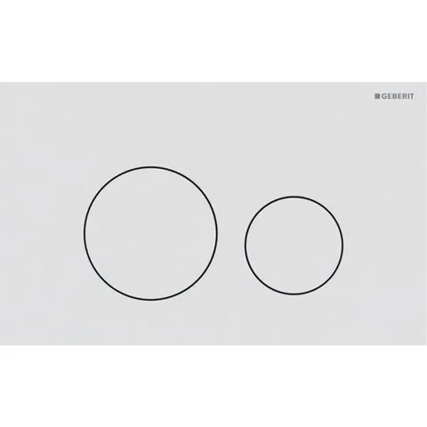Geberit Sigma40 Клавиша для двойного смыва, круглая: Белый матовый / легкоочищ. покр.