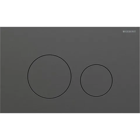 Geberit Sigma40 Клавиша для двойного смыва, круглая: Хромированный черный / Матированный, легкоочищ. покр.
