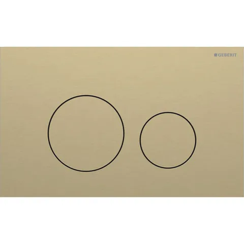 Geberit Sigma40 Клавиша для двойного смыва, круглая: Латунь / Матированный, легкоочищ. покр.