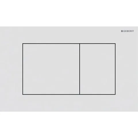 Geberit Sigma40 Клавиша для двойного смыва, квадратная: Белый матовый / легкоочищ. покр.