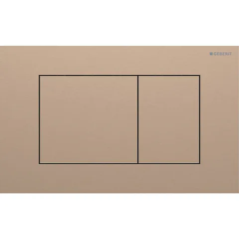 Geberit Sigma40 Клавиша для двойного смыва, квадратная: Красное золото / Матированный, легкоочищ. покр.