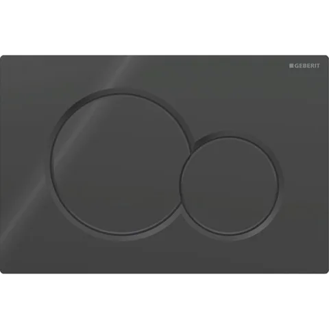 Geberit Sigma01 Клавиша для двойного смыва, круглая: Черный глянц.