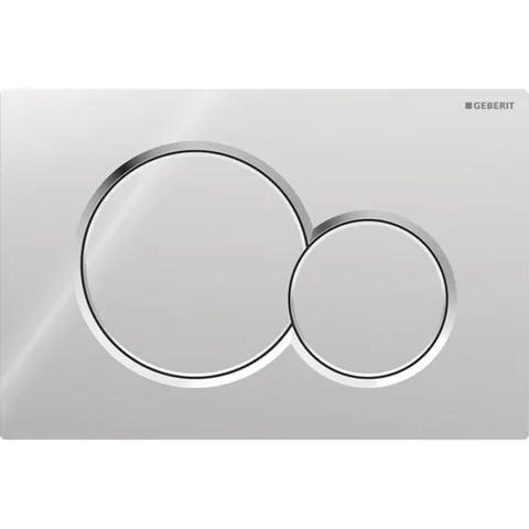 Geberit Sigma01 Клавиша для двойного смыва, круглая: Глянцевый хром (замена 115.770.GM.5)