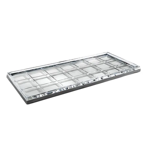3SC Palace Лоток универсальный, настольный, цвет: мрамор Emperador dark/Black Matt Satin Nickel