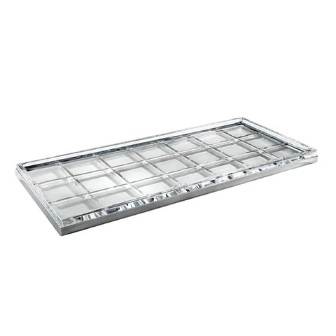 3SC Palace Лоток универсальный, настольный, цвет: мрамор Emperador dark/Matt Satin Nickel