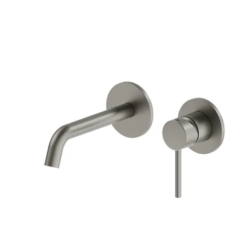 Newform XT Внешняя часть смесителя настеного монтажа для раковины без донного клапана, цвет:  titanium satin
