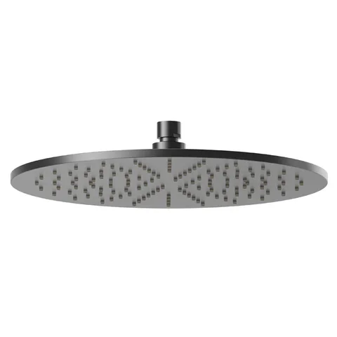 Newform Head Showers Верхний душ круглый с дождевой струей  H=8 мм D=300 мм, цвет: PVD brushed gun metal