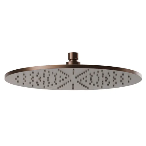 Newform Head Showers Верхний душ круглый с дождевой струей  H=8 мм D=300 мм, цвет: PVD brushed copper bronze