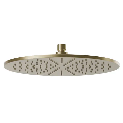 Newform Head Showers Верхний душ круглый с дождевой струей  H=8 мм D=300 мм, цвет: PVD brushed gold