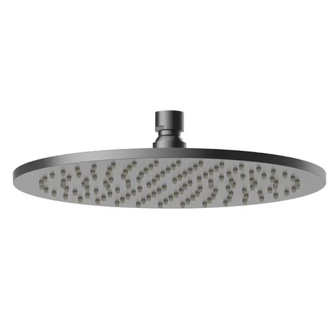 Newform Head Showers Верхний душ круглый с дождевой струей Н 8 мм D=250 мм, цвет: PVD brushed gun metal
