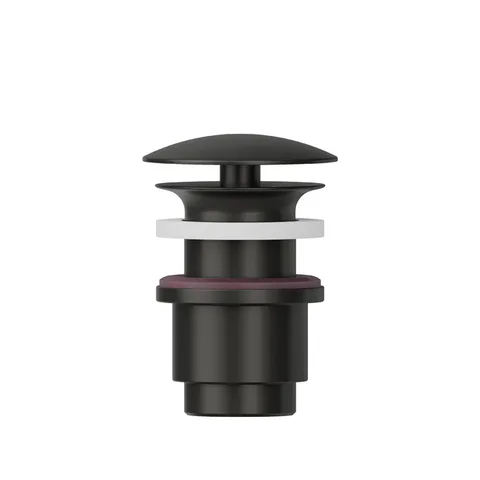 Newform  Донный клапан 1"1/4, свободный слив, для раковины без перелива, Н min 25 - max 45 мм, цвет:  carbon satin