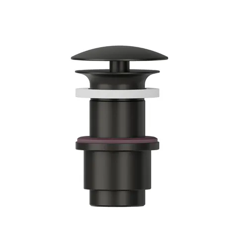 Newform  Донный клапан 1"1/4, свободный слив, для раковины без перелива, Н min 40 - max 60 мм, цвет:  carbon satin